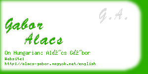 gabor alacs business card